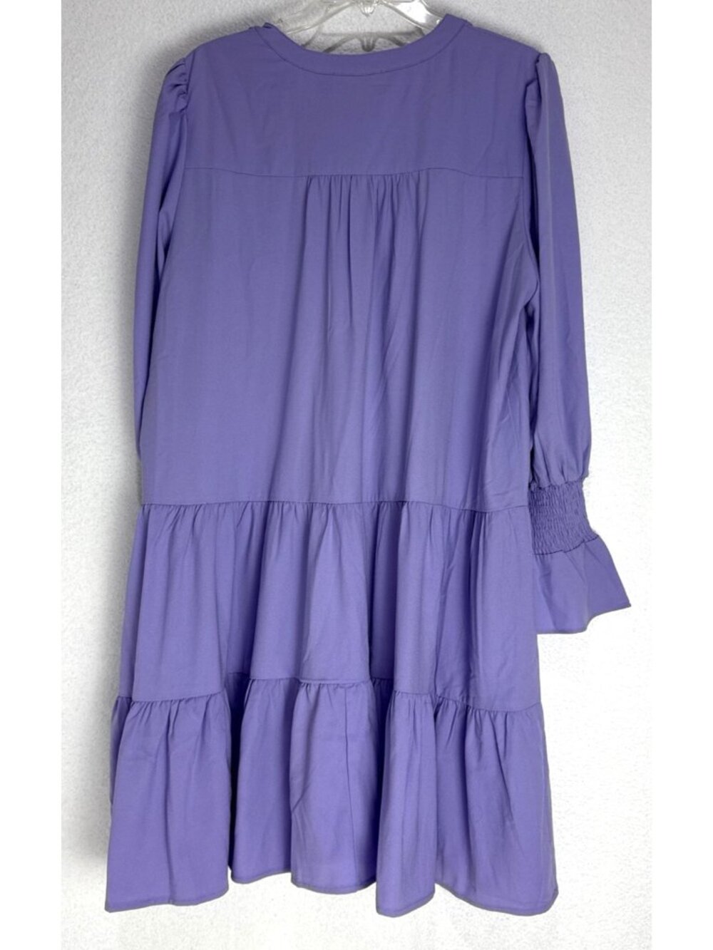 Tuckernuck Pomander Place Kenzo Lilac Tiered V Neck Smock Dress Size XXL - Picture 11 of 13